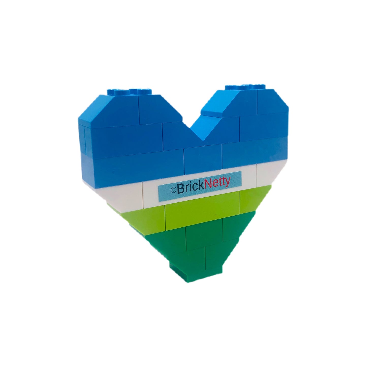 BrickNetty Pride Heart - Gay Male Pride Flag