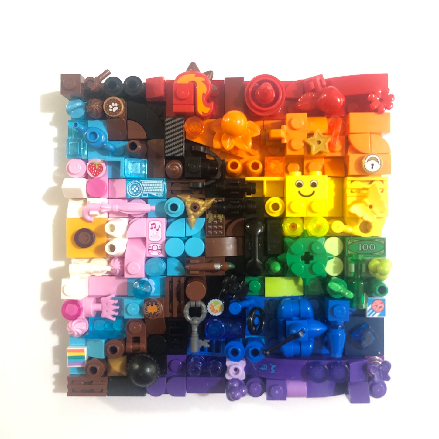 Collage Art- Inclusive Pride Flag