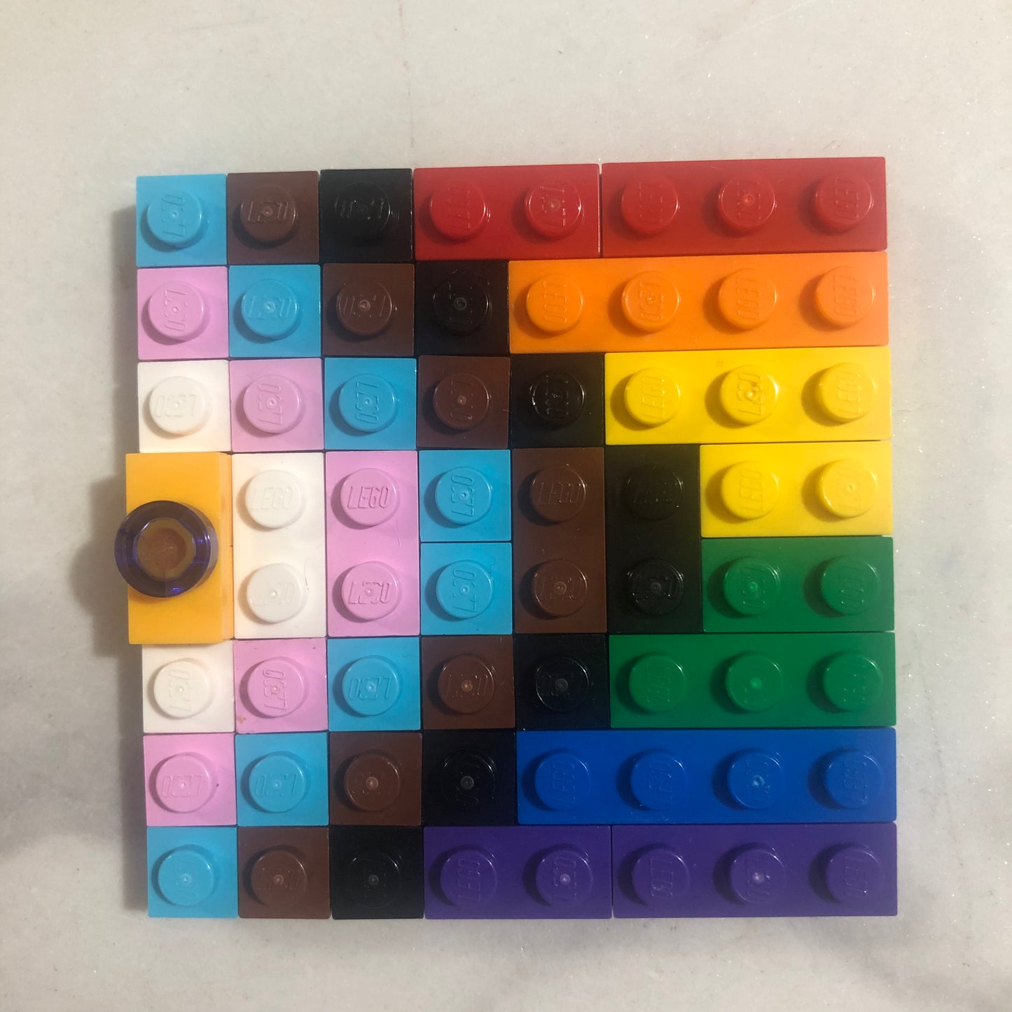 Collage Art- Inclusive Pride Flag