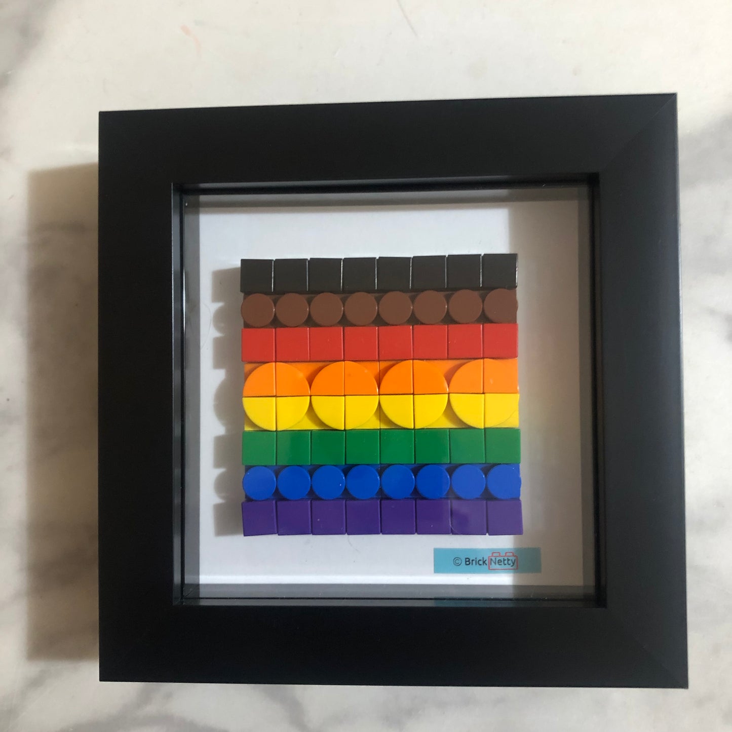 Collage Art- BIPOC Rainbow Pride Flag