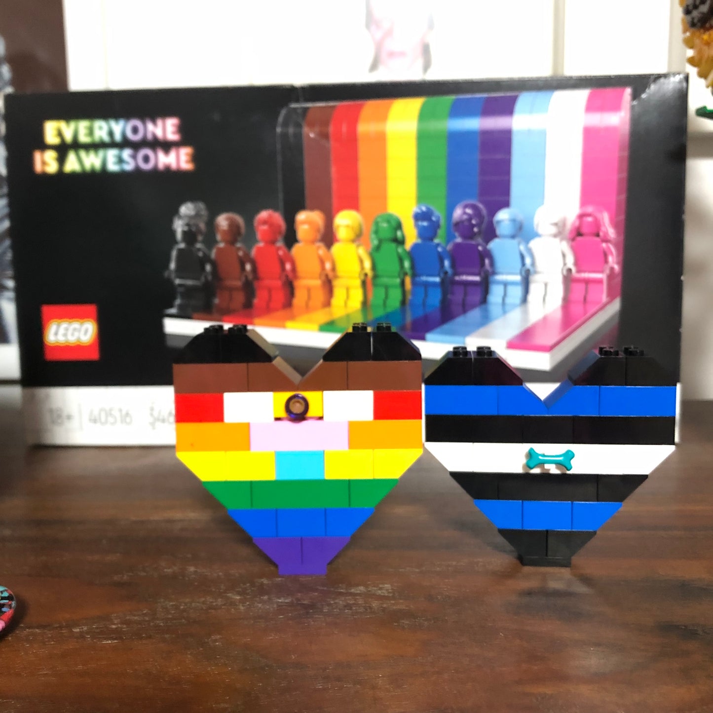 BrickNetty Pride Heart - Puppy Pride Flag