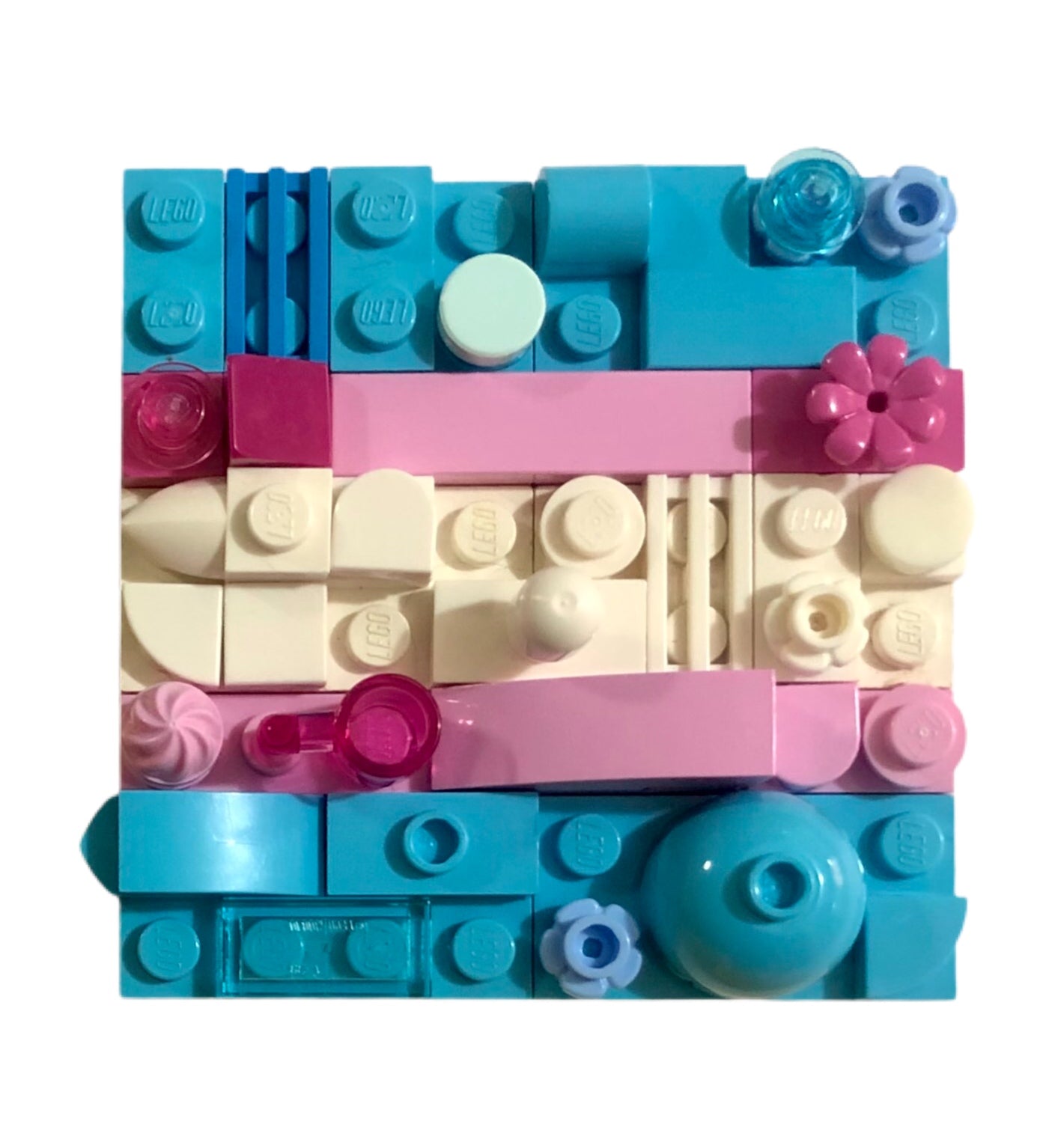 Collage Art- Trans Pride Flag