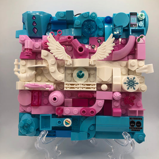 Collage Art- Trans Pride Flag
