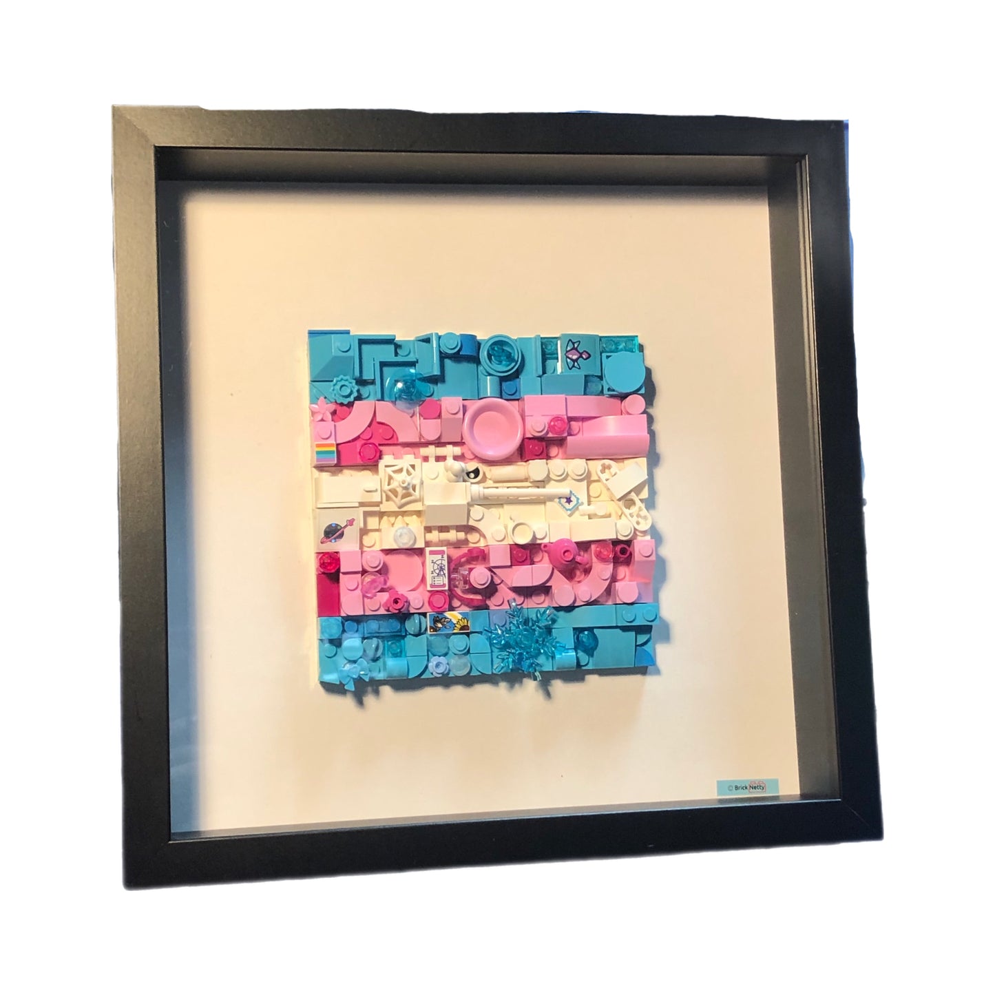 Collage Art- Trans Pride Flag