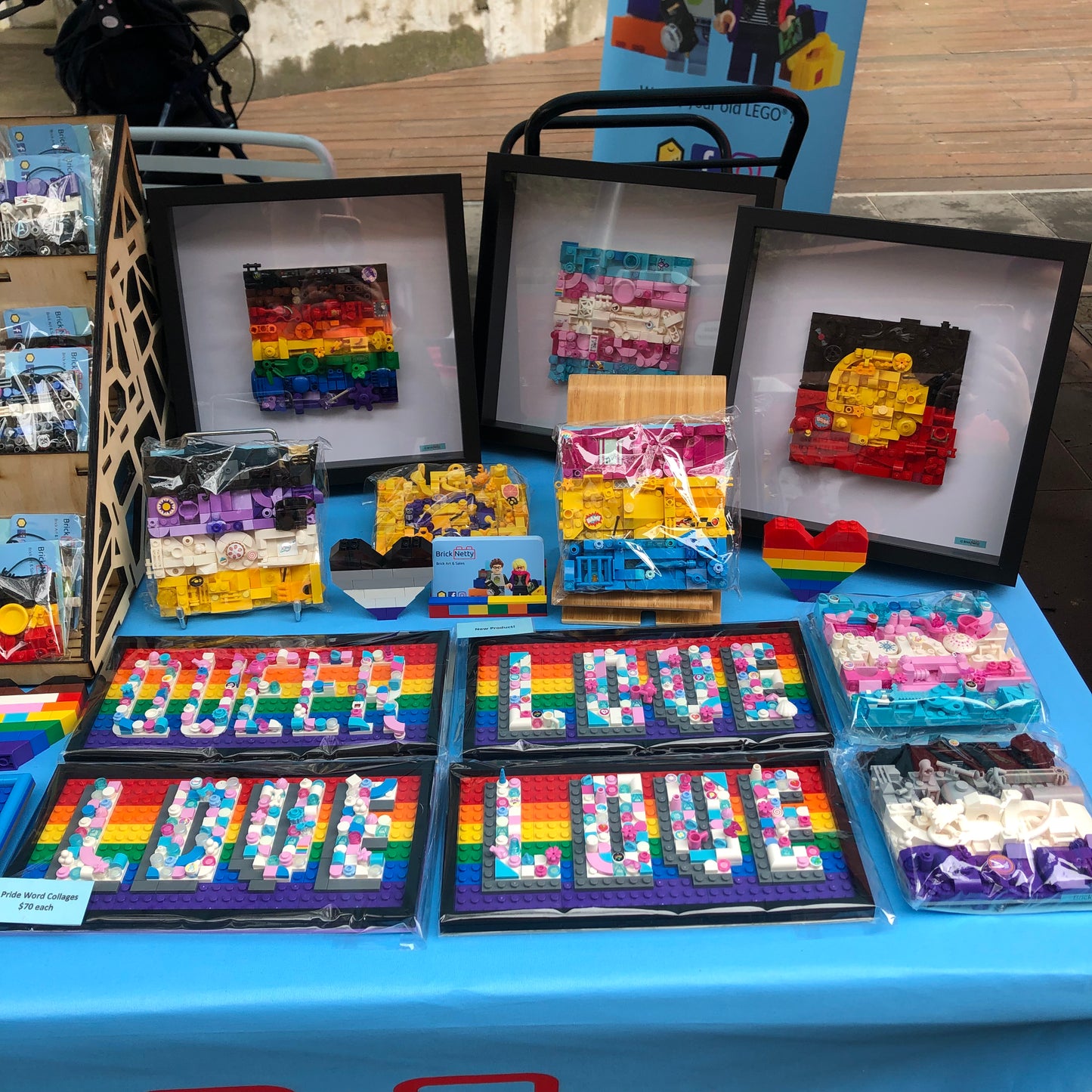 Collage Art- BIPOC Rainbow Pride Flag