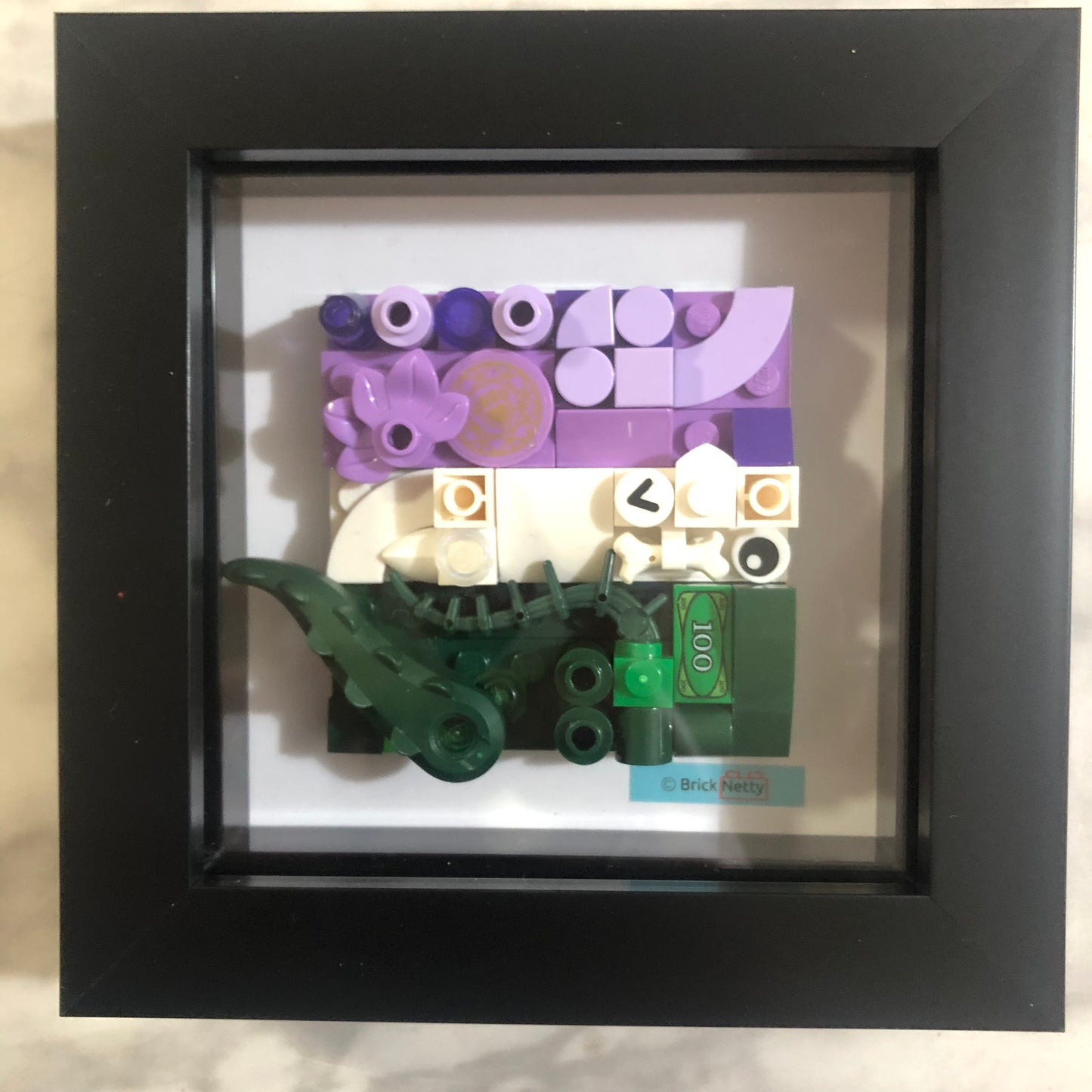 Collage Art- Genderqueer Pride Flag