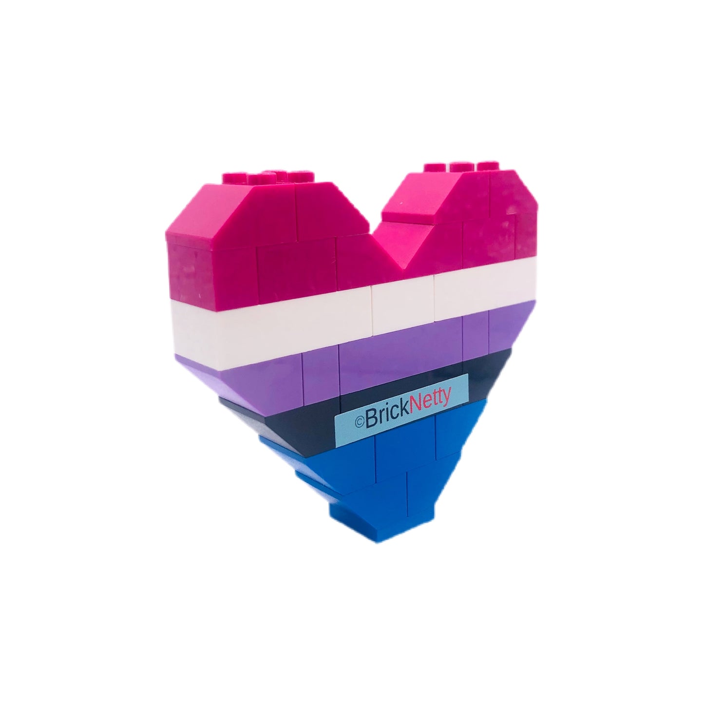 BrickNetty Pride Heart - Genderfluid Pride Flag