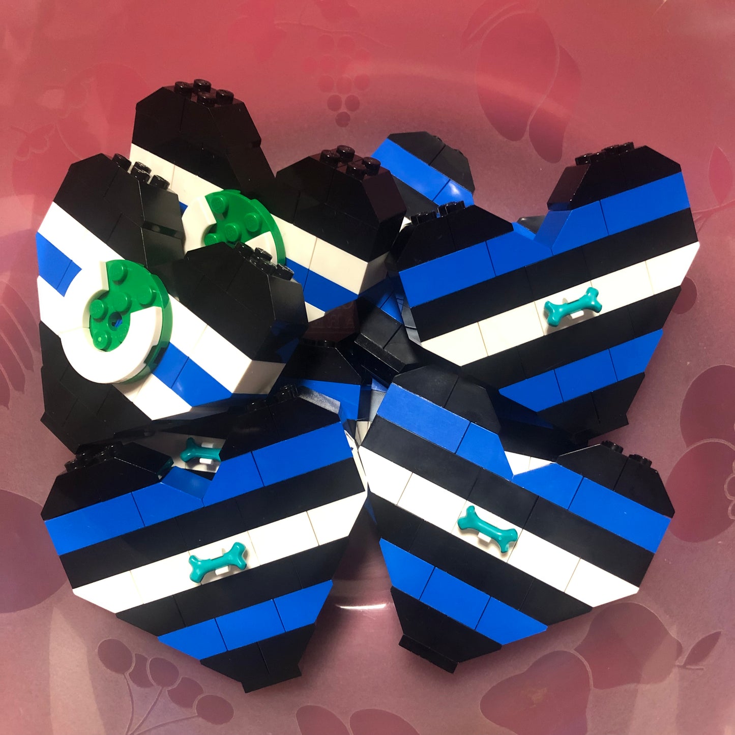 BrickNetty Pride Heart - Puppy Pride Flag