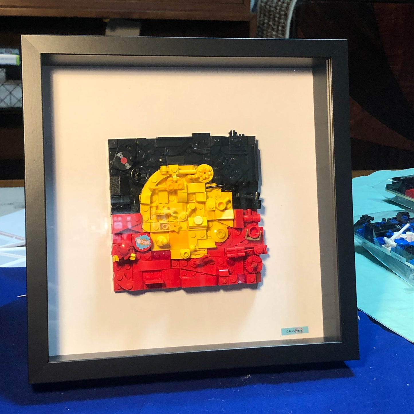 Collage Art- Aboriginal Flag