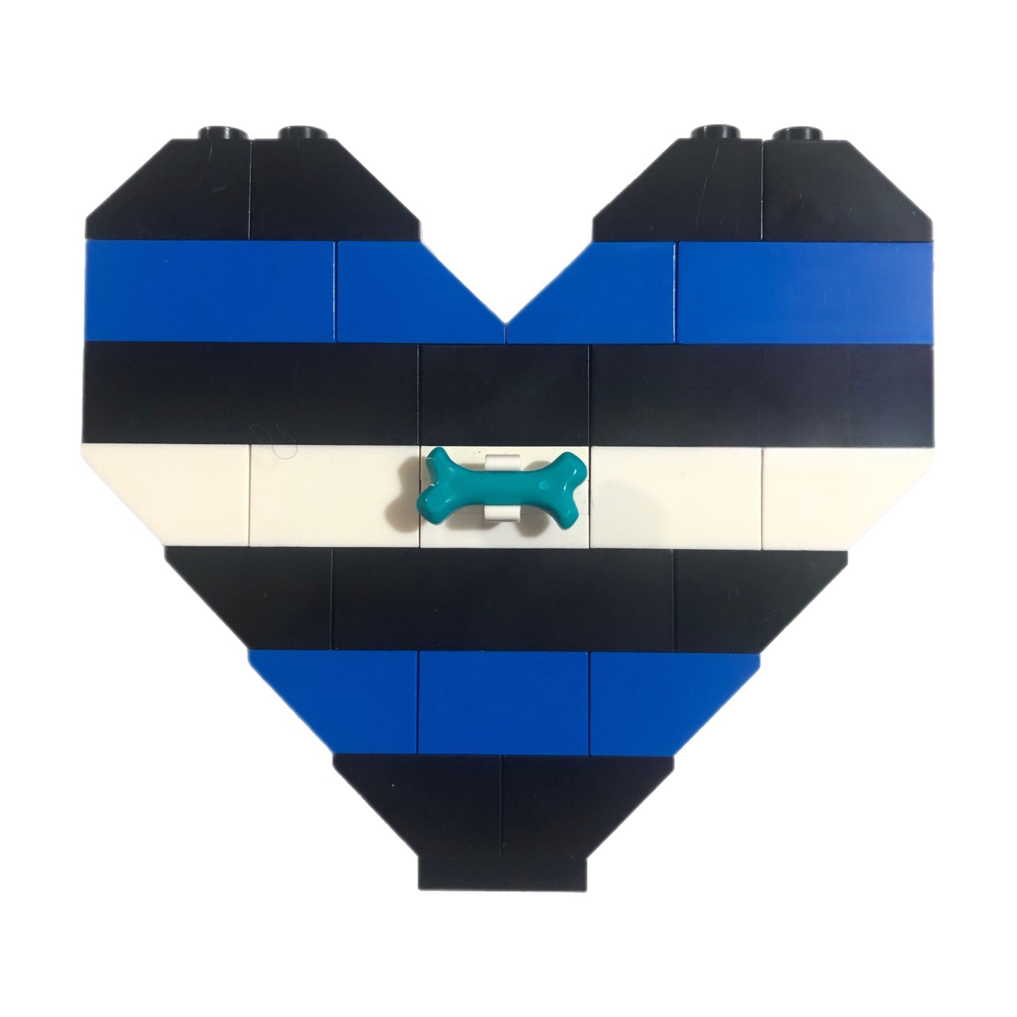 BrickNetty Pride Heart - Puppy Pride Flag