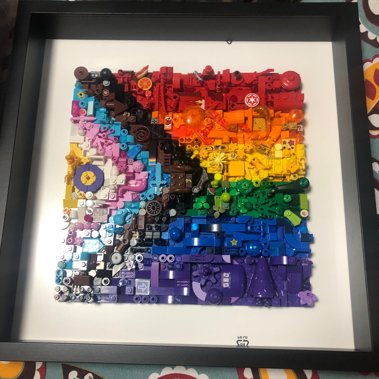 Collage Art- Inclusive Pride Flag
