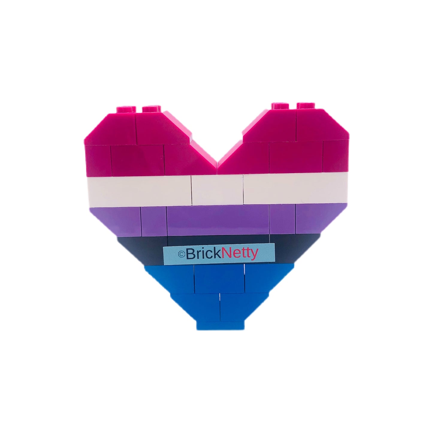 BrickNetty Pride Heart - Genderfluid Pride Flag
