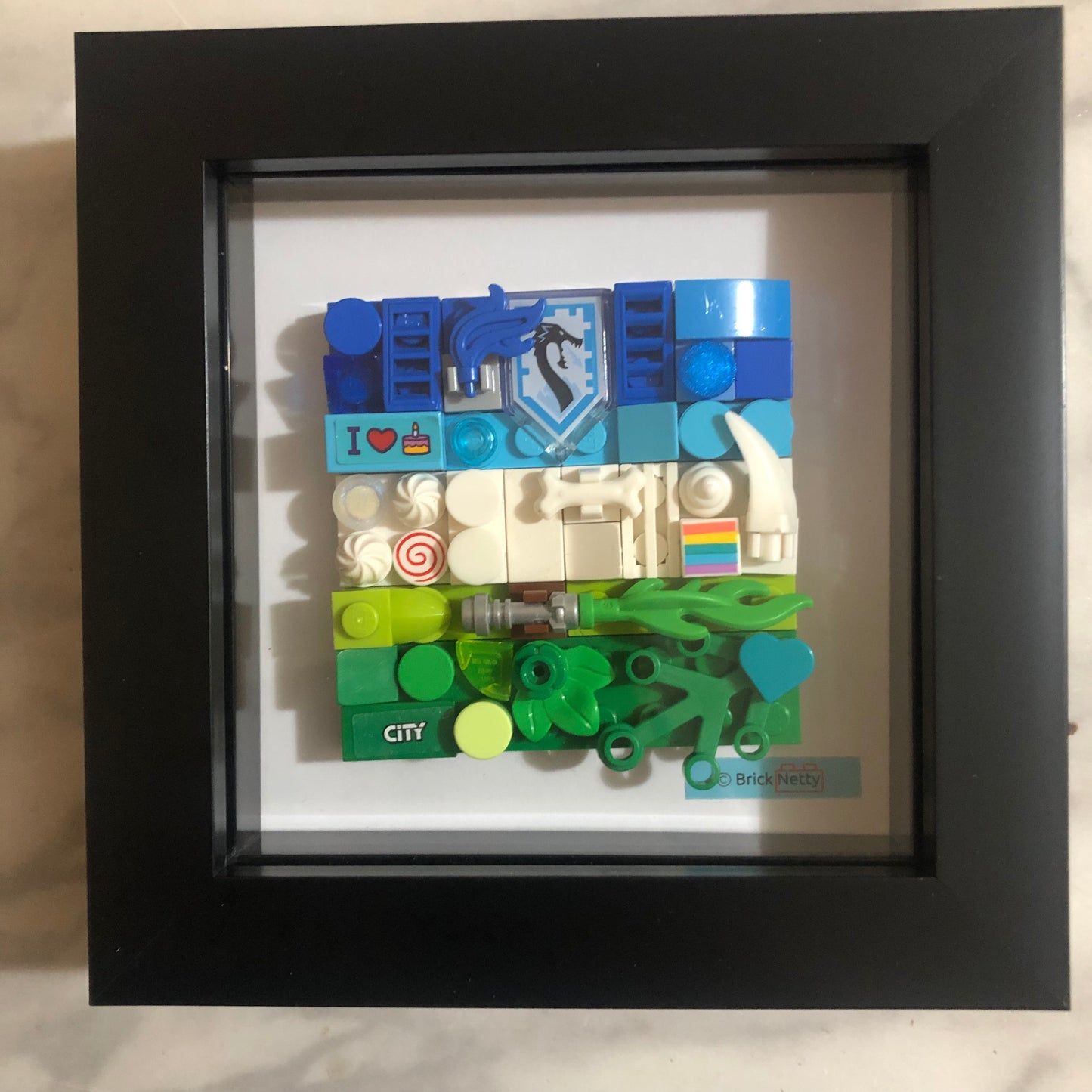 Collage Art- Gay Male Pride Flag