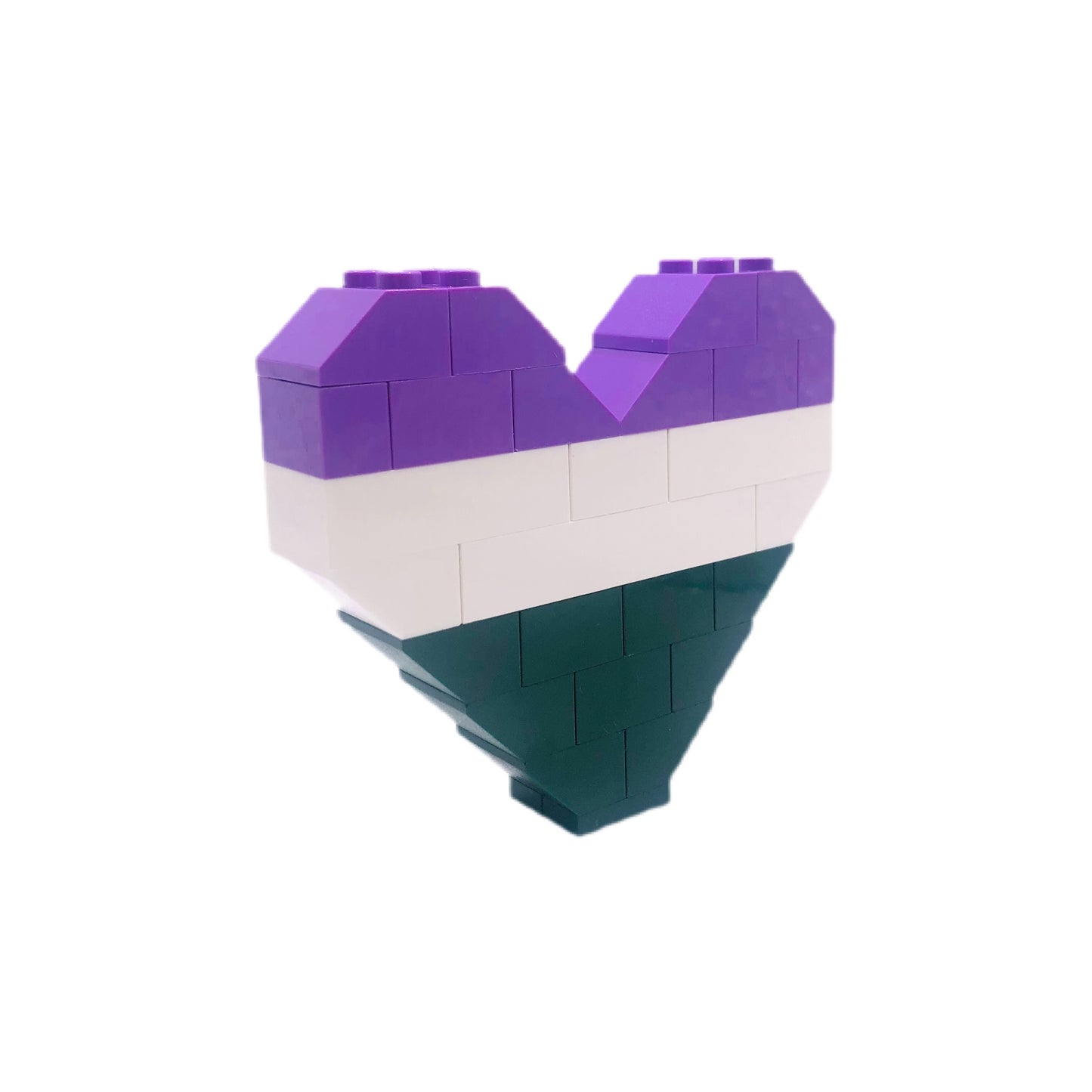 BrickNetty Pride Heart - Genderqueer Pride Flag